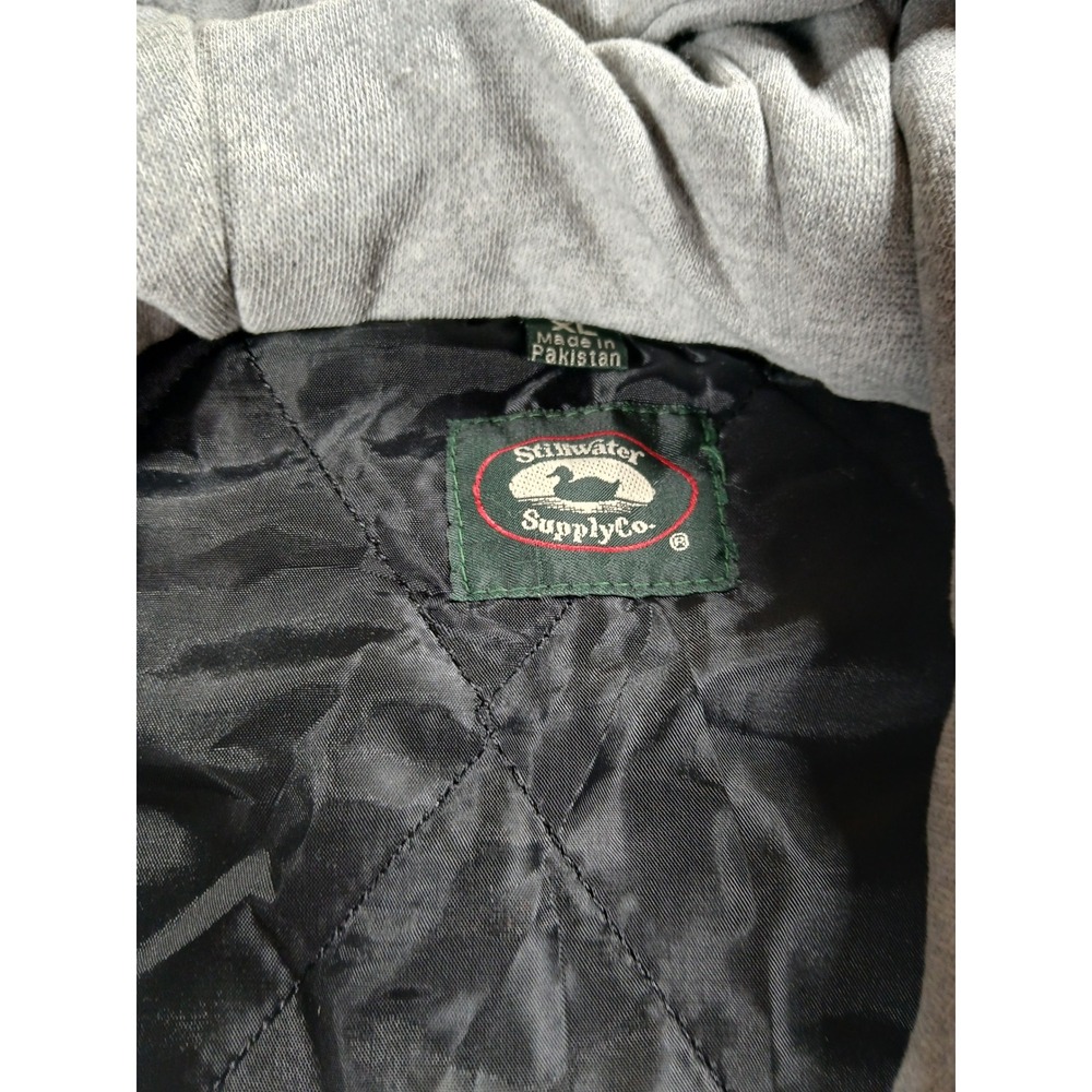 Stillwater Supply Co Mens XL Blue Plaid Quilted Hooded Flannel Shirt Jacket NWT - Picture 2 of 8